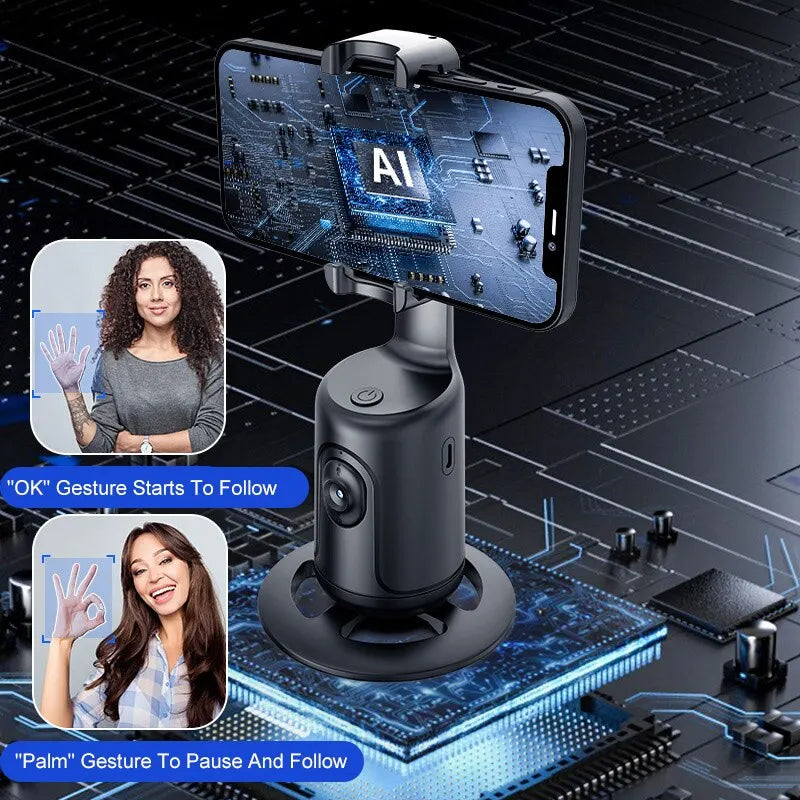 Trípode Inteligente Para Celular con seguimiento 360 grados