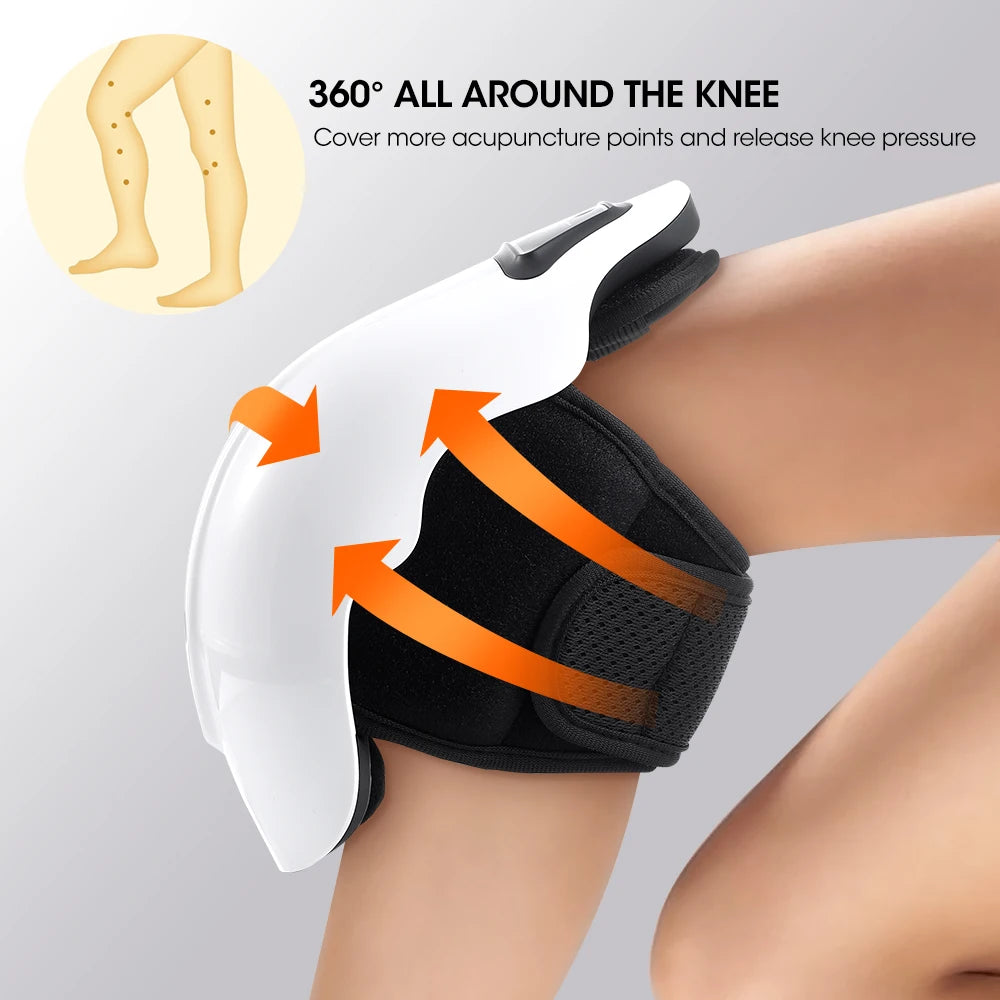 Masajeador Eléctrico de Rodilla Compresa Caliente Terapia Infrarroja